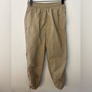 Abercrombie & Fitch Women’s Khaki Nylon Parachute Pants, Size XS